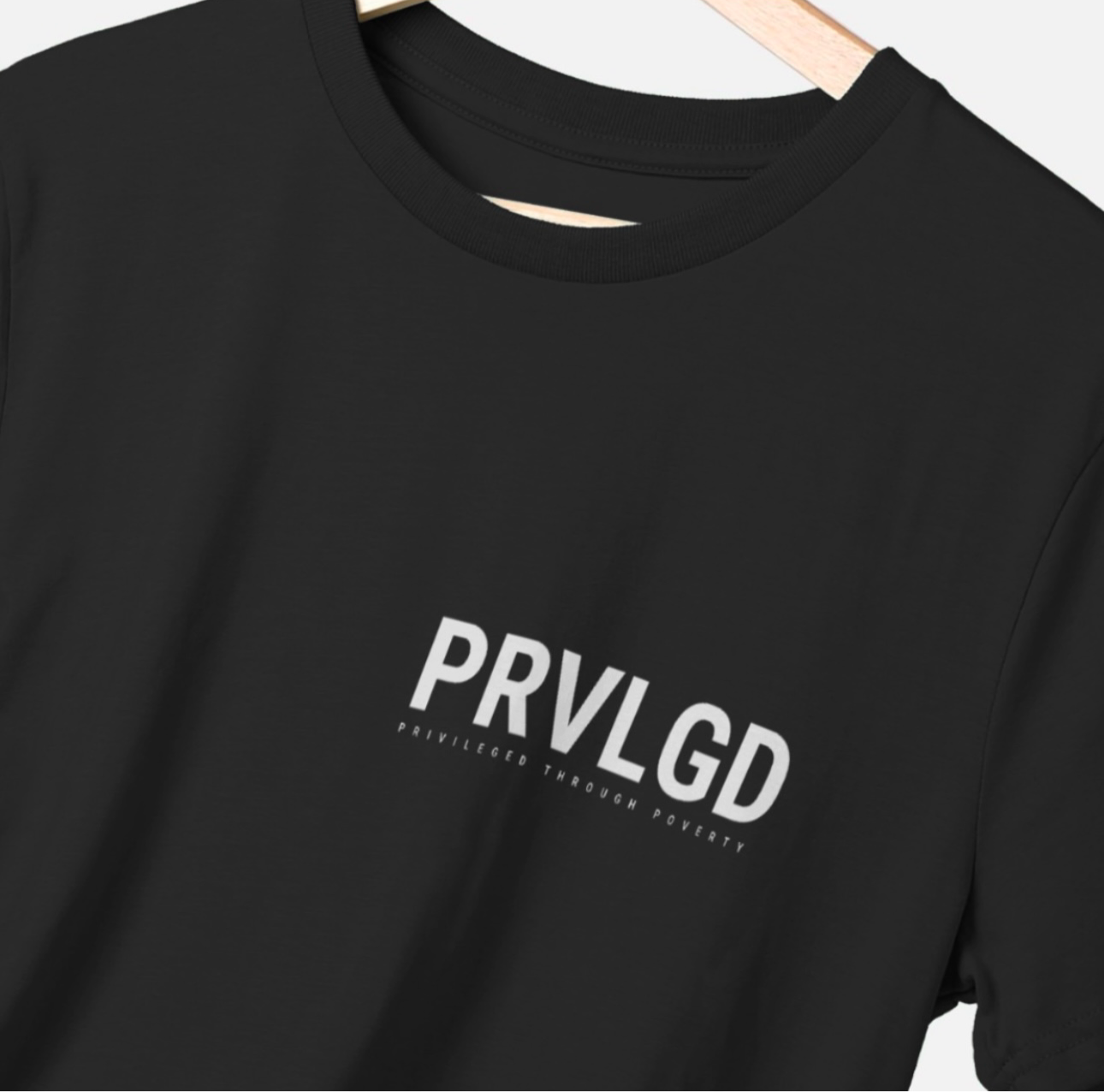 PRVLGD Logo Compass Print T-Shirt (Black)