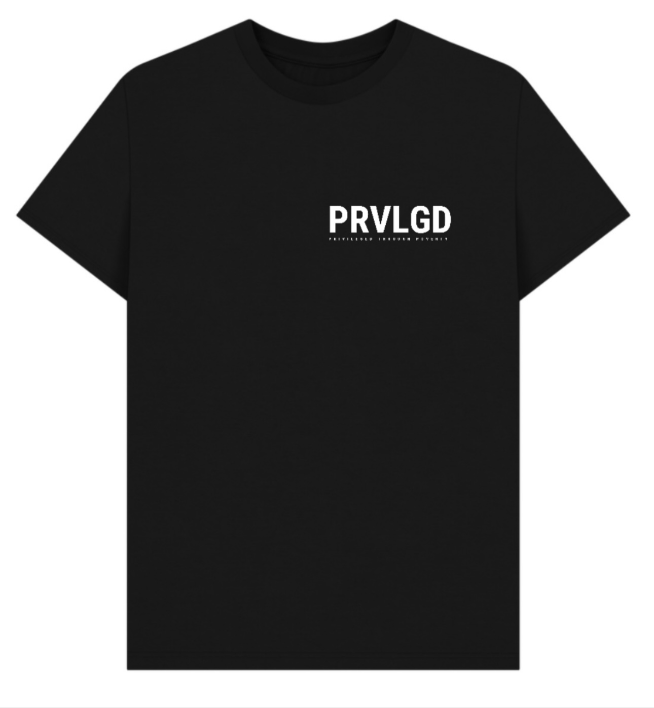 PRVLGD Logo Compass Print T-Shirt (Black)