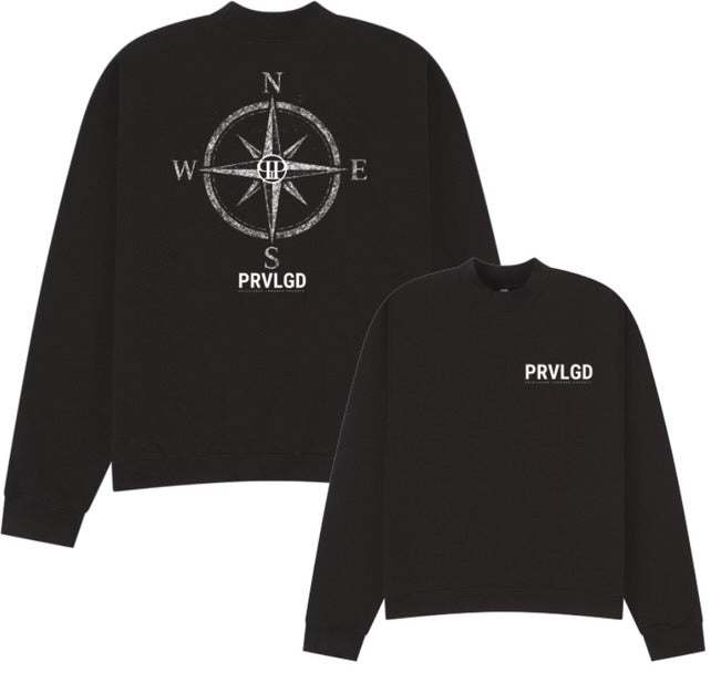 PRVLGD Cuff Crew-neck Sweater