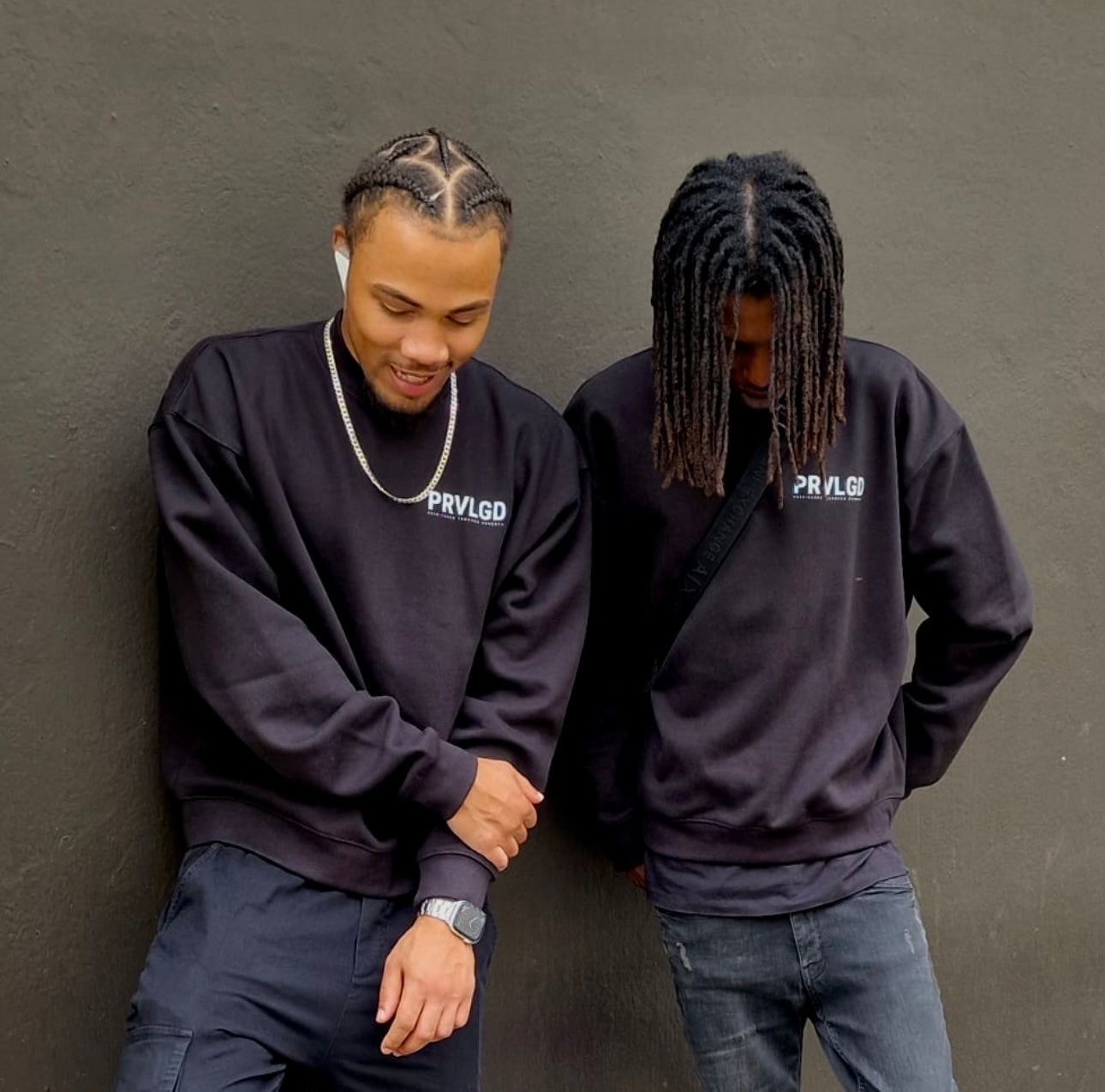 PRVLGD Cuff Crew-neck Sweater